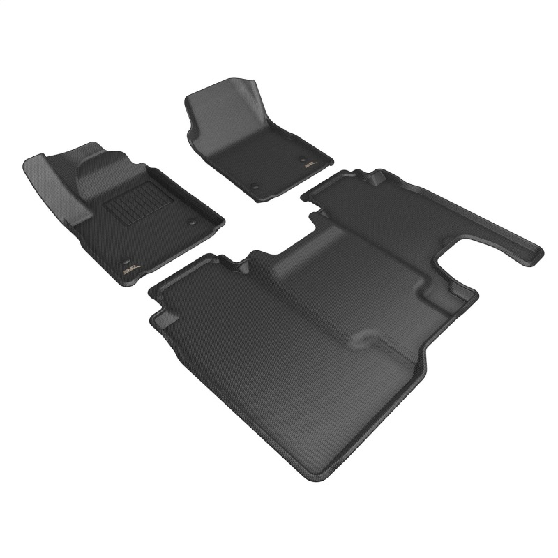 Chevrolet Silverado EV Floor Mat Set - 3D MAXpider - Kagu - Black - `24-`26
